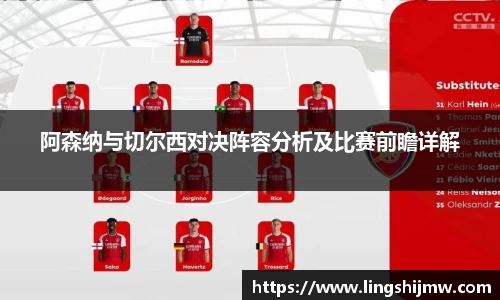 阿森纳与切尔西对决阵容分析及比赛前瞻详解